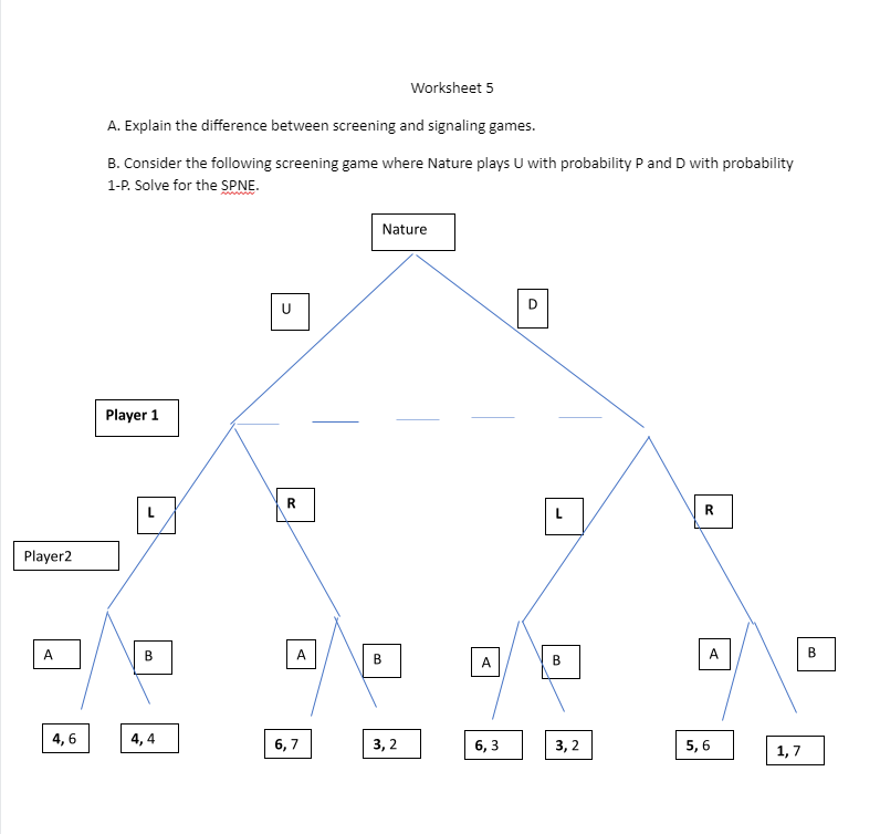 Solved Worksheet 5 A. Explain the difference between | Chegg.com