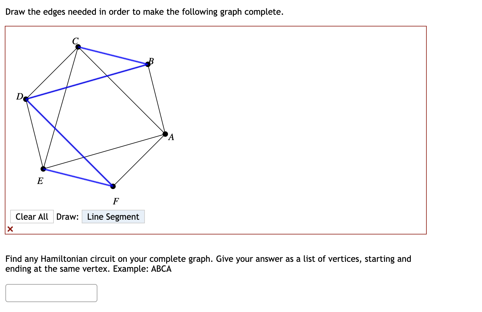 Solved Draw The Edges Needed In Order To Make The Following | Chegg.com