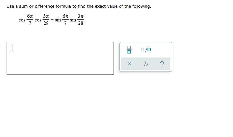 Solved Use a sum or difference formula to find the exact | Chegg.com