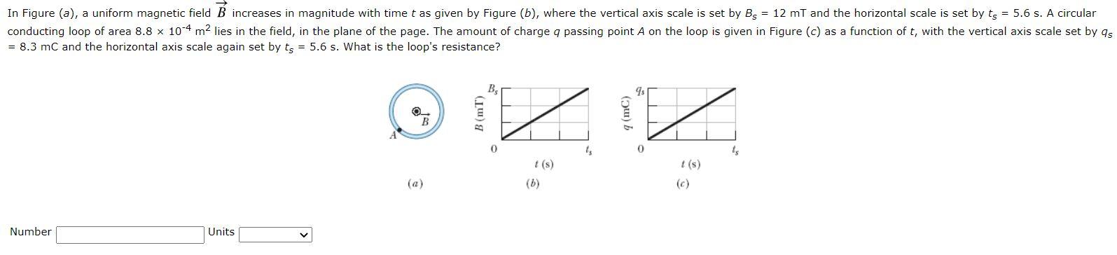 Solved In Figure (a), a uniform magnetic field B increases | Chegg.com
