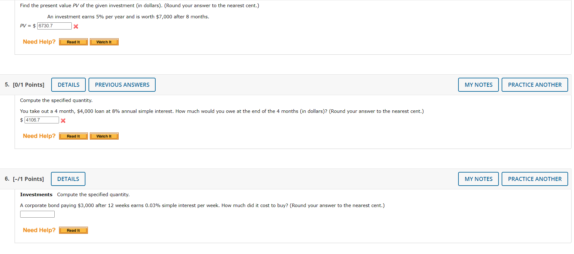 Solved Find The Present Value PV Of The Given Investment in Chegg