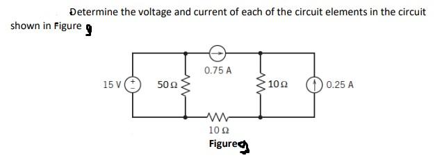 Solved Determine the voltage and current of each of the | Chegg.com