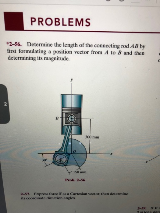 Solved PROBLEMS 256. Determine the length of the connecting