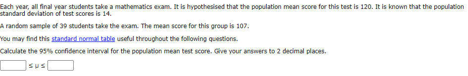 Solved Each Year, All Final Year Students Take A Mathematics 