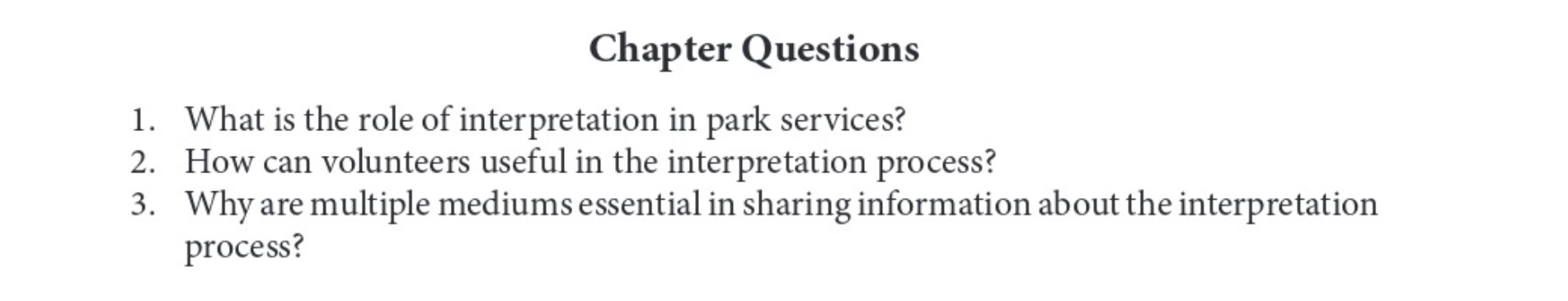 Solved Chapter QuestionsWhat is the role of interpretation | Chegg.com