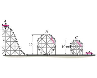 Solved The roller coaster car has a mass of 600 kg , | Chegg.com