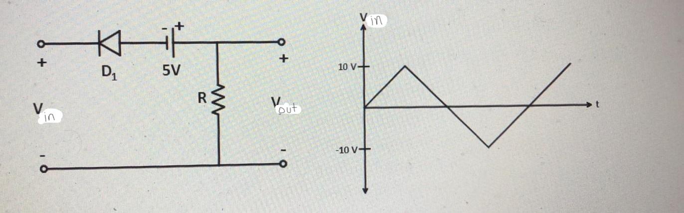 Solved In the circuit below, assume that the diode is made | Chegg.com