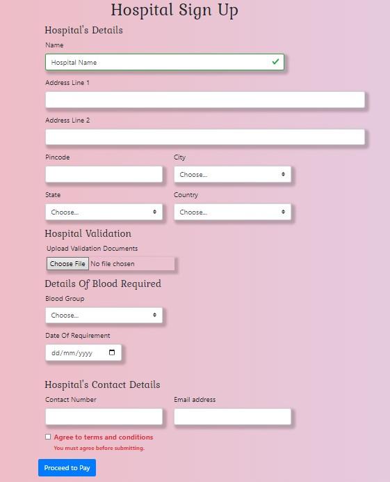 Create a full responsive Blood Donation web | Chegg.com