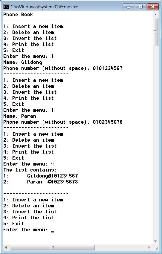 Solved Write a program by using a doubly linked list | Chegg.com