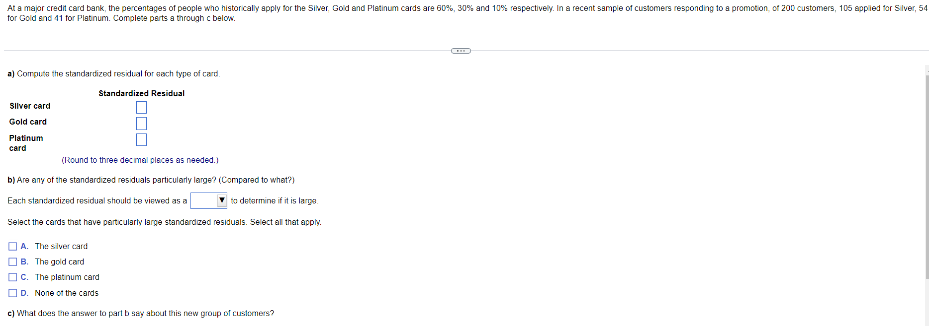 solved-at-a-major-credit-card-bank-the-percentages-of-chegg