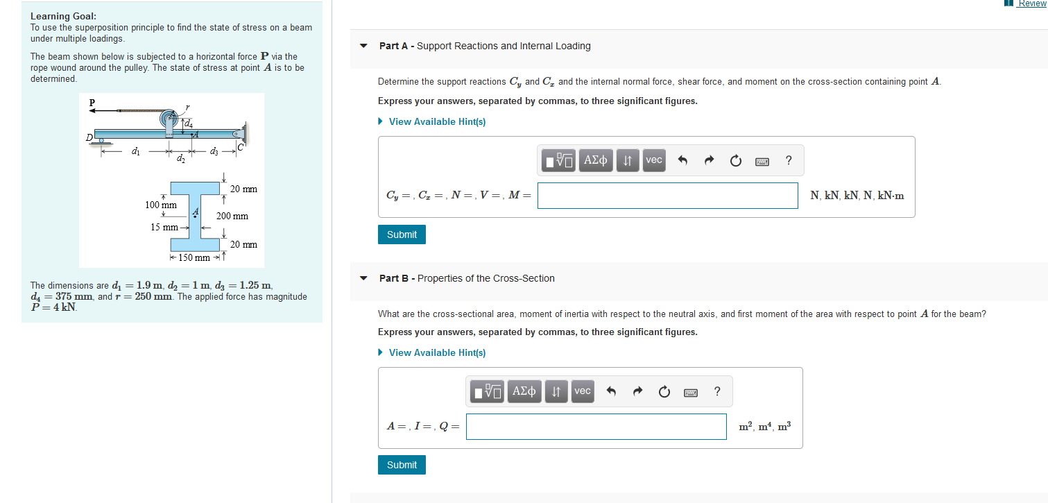 Solved Review Learning Goal: To use the superposition | Chegg.com