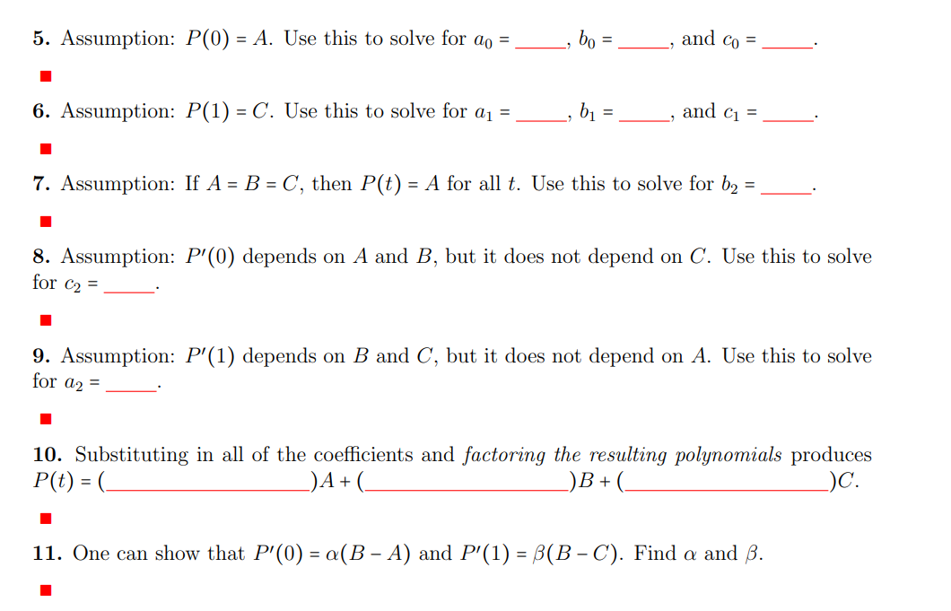 Solved We can construct the quadratic B zier curve by Chegg