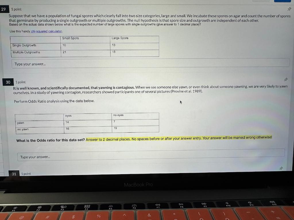 Solved Suppose that we have a population of fungal spores | Chegg.com