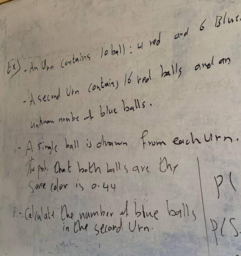 Solved Ex) An Un Contains Lo Ball : 4 Red And 6 Blue -A | Chegg.com
