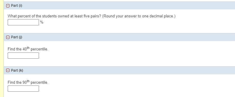 Solved Forty randomly selected students were asked the | Chegg.com