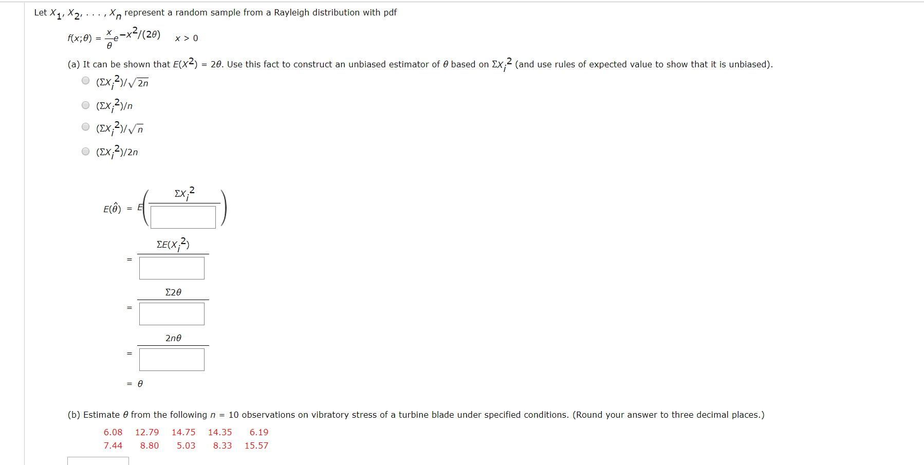 Solved Let X1, X2 Xn Represent A Random Sample From A | Chegg.com