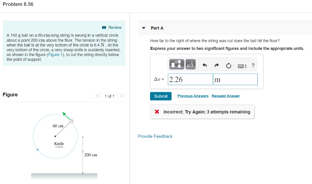 Solved Problem 8.56 Review Part A A 140 g ball on a | Chegg.com