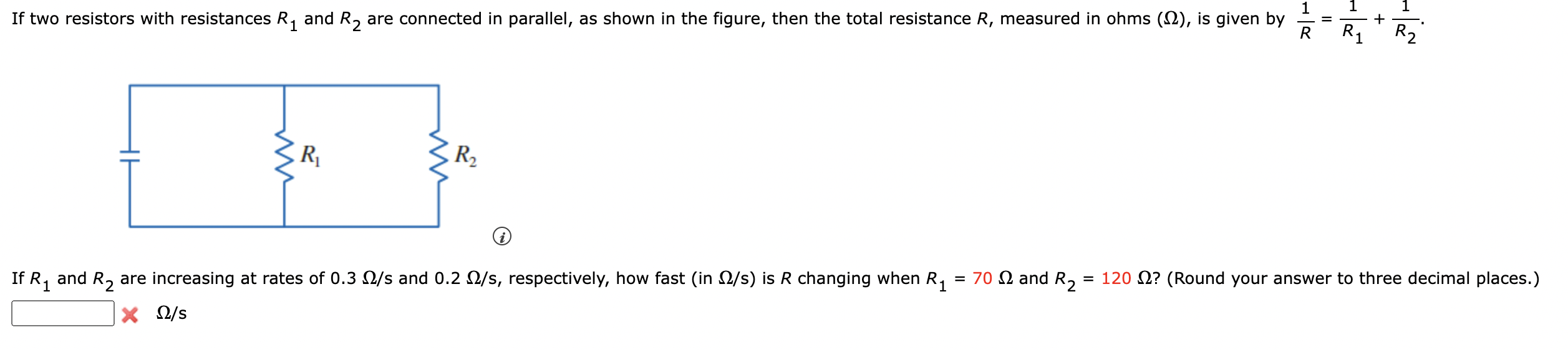 Solved 1 1 If two resistors with resistances R1 and R2 are