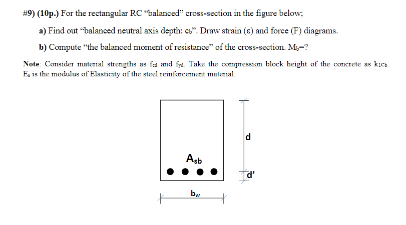 \#9) (10p.) For the rectangular RC "balanced" | Chegg.com