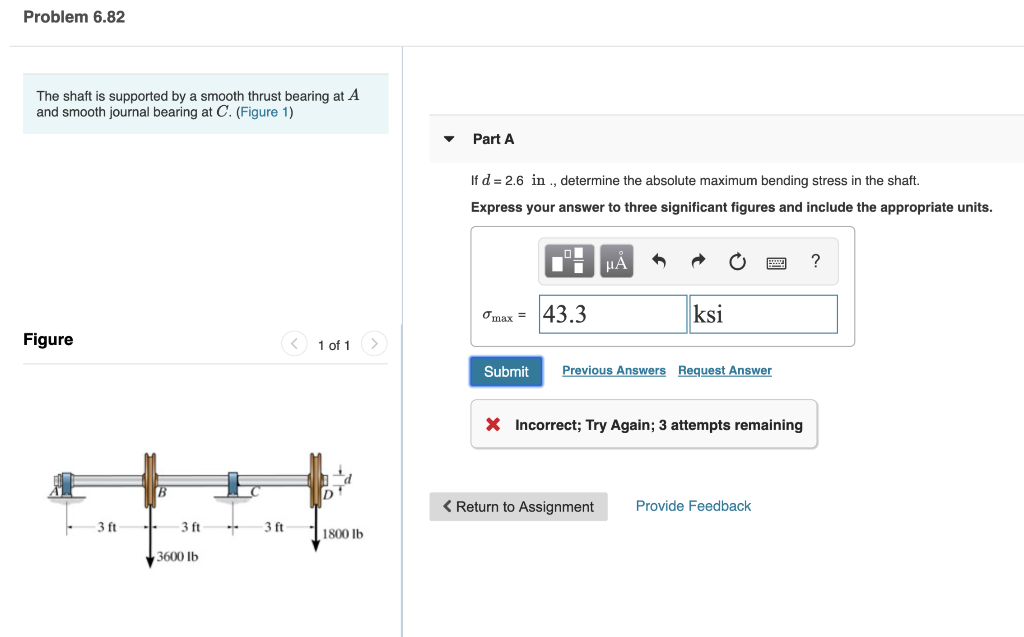 Solved Problem 6.82 The Shaft Is Supported By A Smooth | Chegg.com