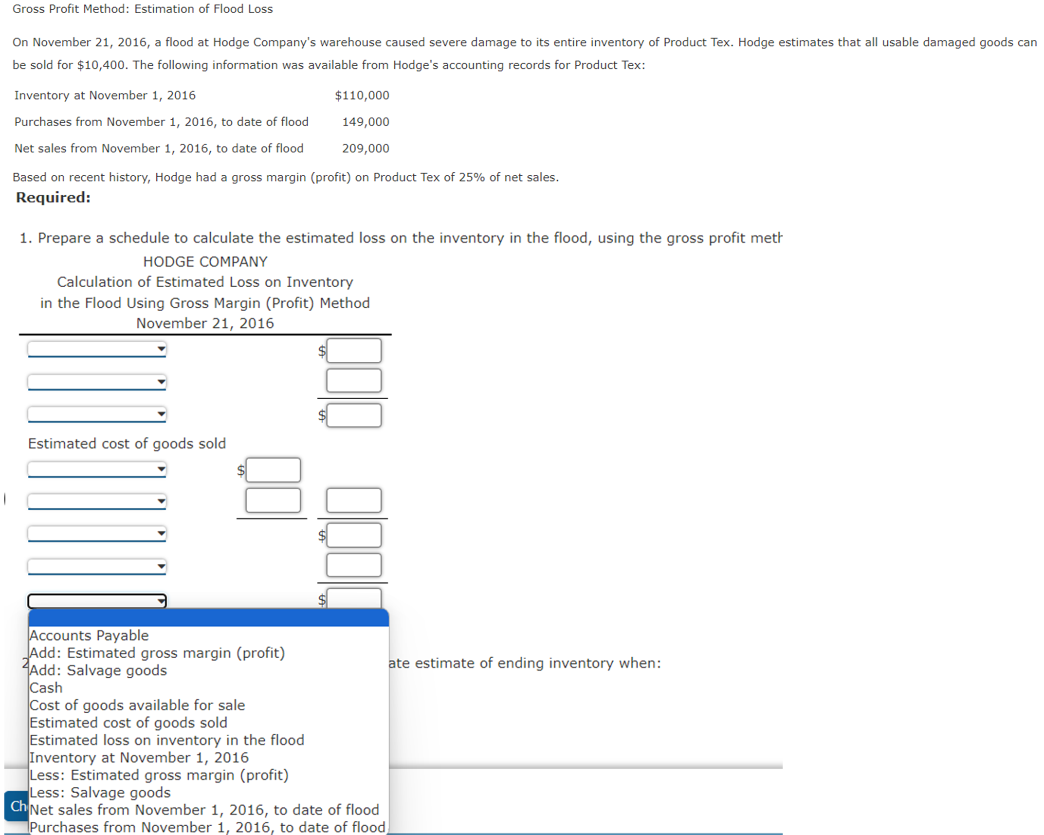 solved-gross-profit-method-estimation-of-flood-lossbe-sold-chegg