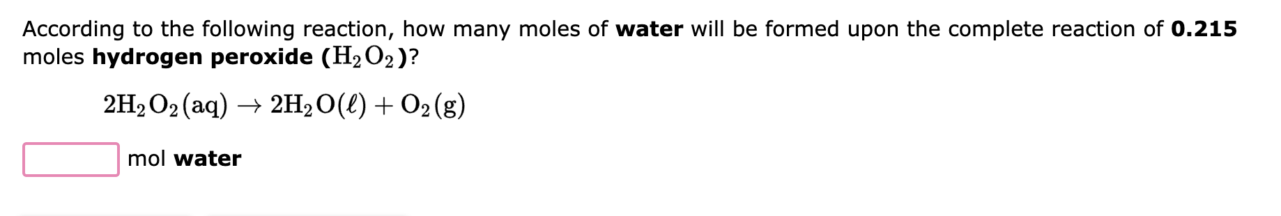 Solved Write A Balanced Equation For The Reaction Described, 