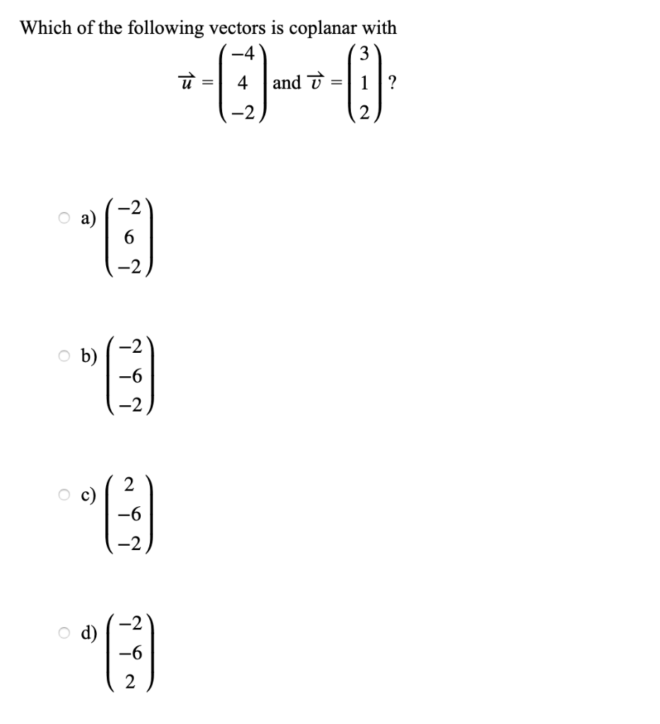 Solved Determine The Vector U Which Satisfies 1 U I ſ Chegg Com