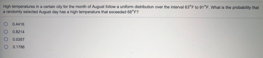 Solved High temperatures in a certain city for the month of | Chegg.com