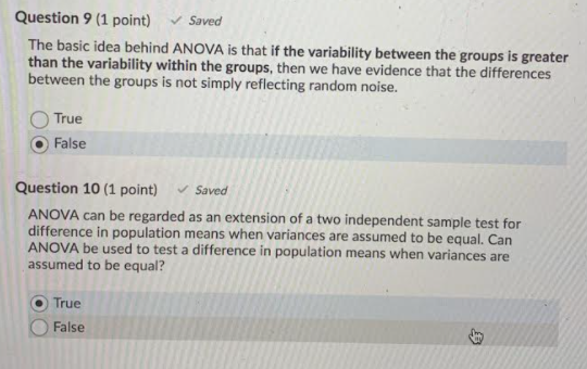 Solved Question 6 (1 point) A study is designed to test | Chegg.com