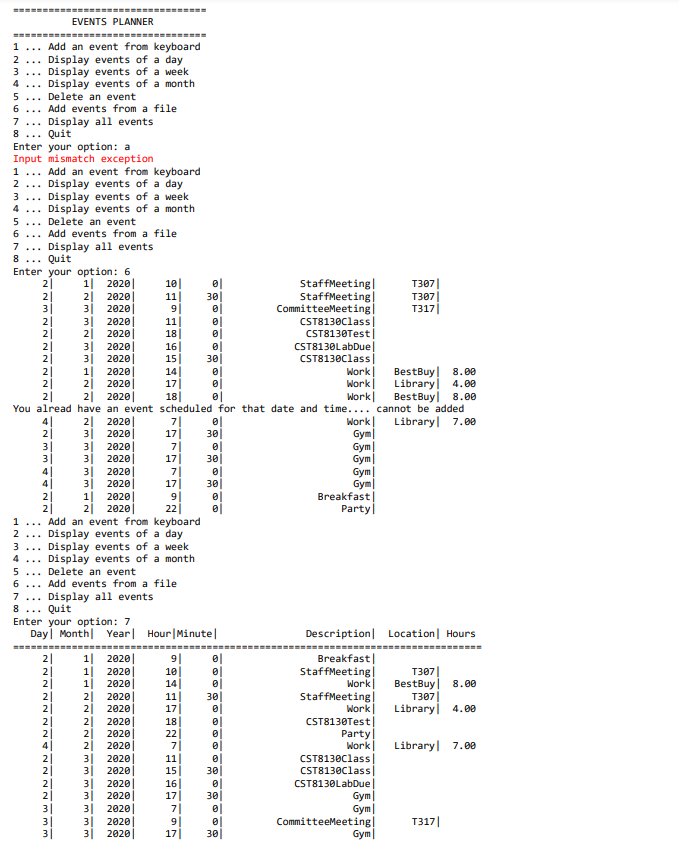 Please code by Java Below are some references to date | Chegg.com