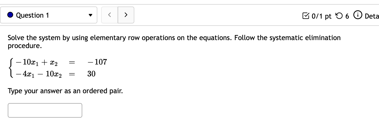 Solved Solve the system by using elementary row operations Chegg