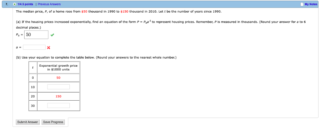 Solved 7. 1/4.5 points | Previous Answers My Notes The | Chegg.com