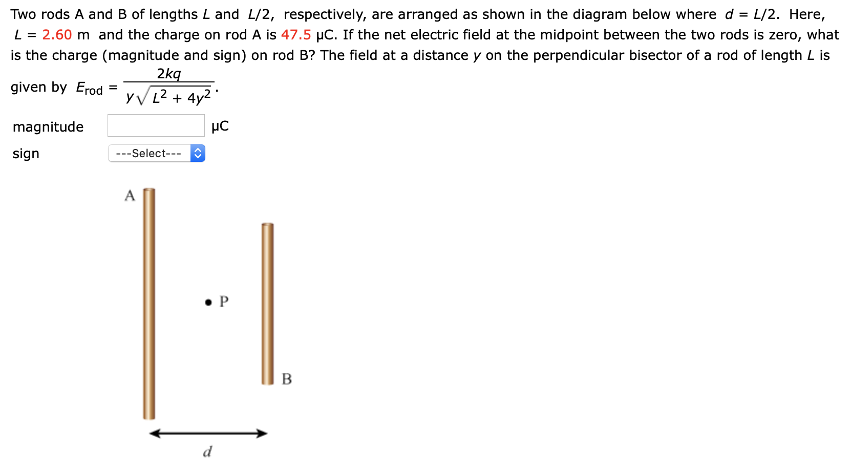 Solved Two Rods A And B Of Lengths L And L/2, Respectively, | Chegg.com