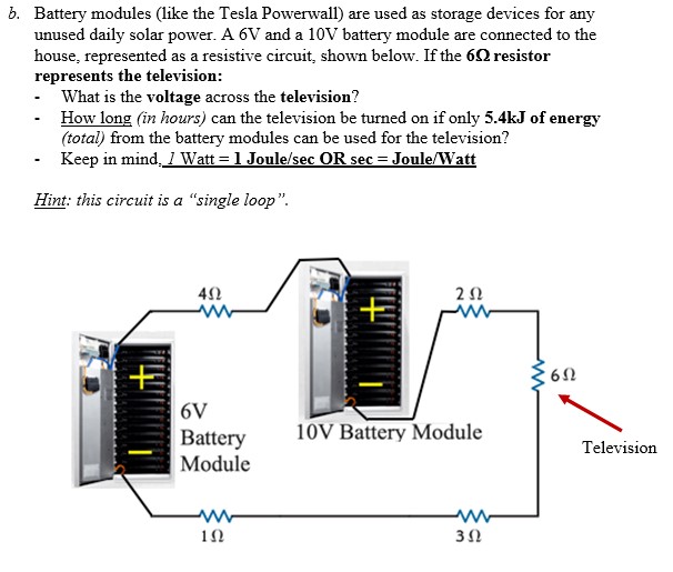 tesla battery wattage