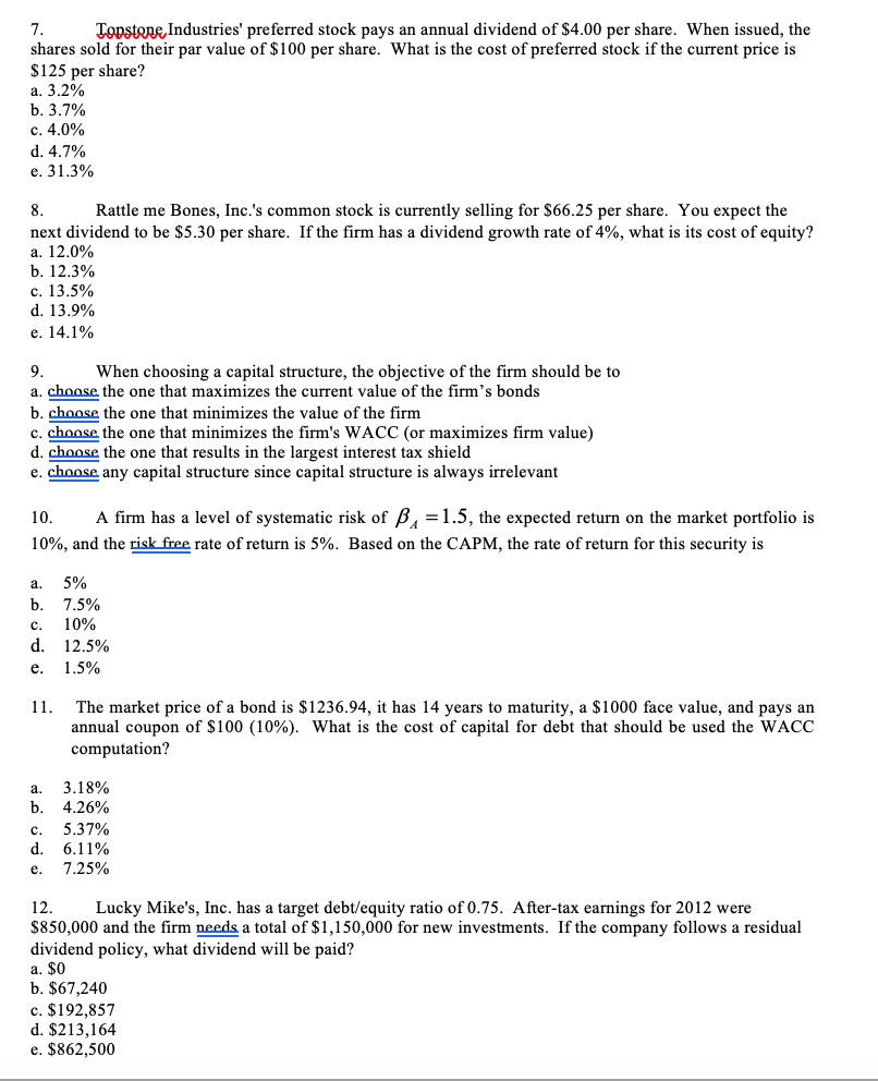 Solved 1. A. Total Risk B. Systematic Risk C. Diversifiable | Chegg.com