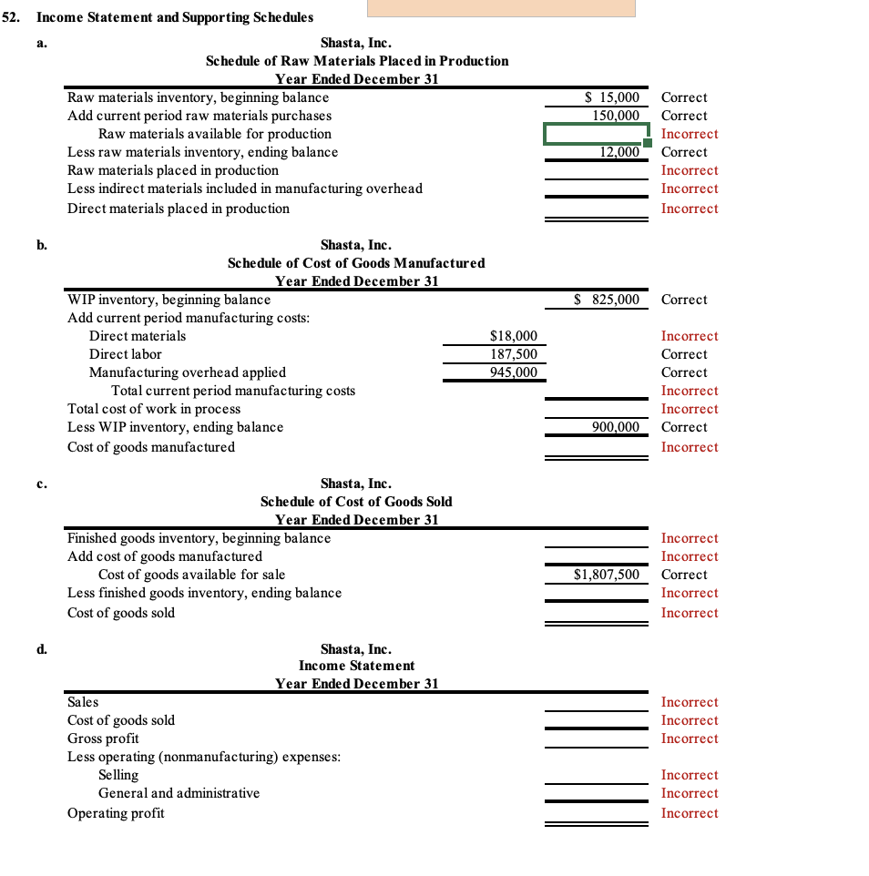 solved-a-52-income-statement-and-supporting-schedules-chegg