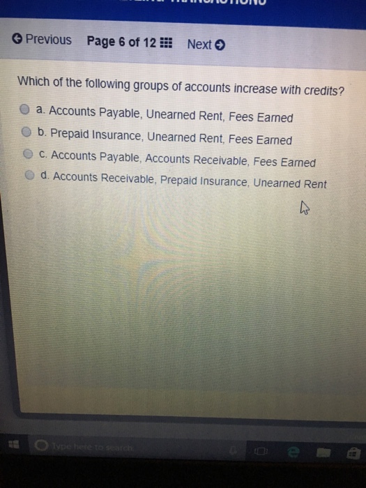 Solved Which of the following groups of accounts increase | Chegg.com