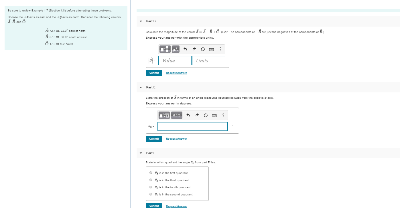 Solved Be sure to review Example 1.7 (Section 1.8) before | Chegg.com