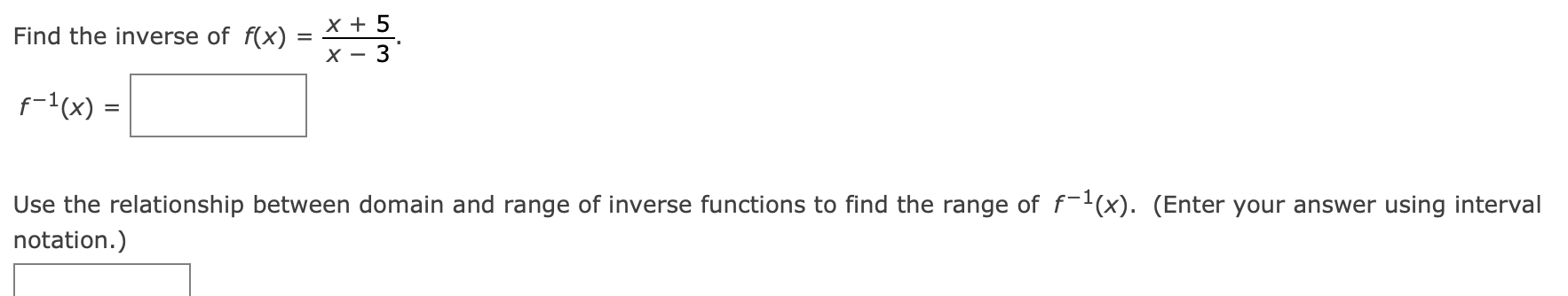 solved-find-the-inverse-of-f-x-x-5-x-3-f-1-x-use-chegg