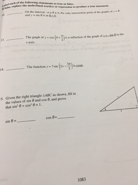 Solved Label each of the following statement as true or | Chegg.com