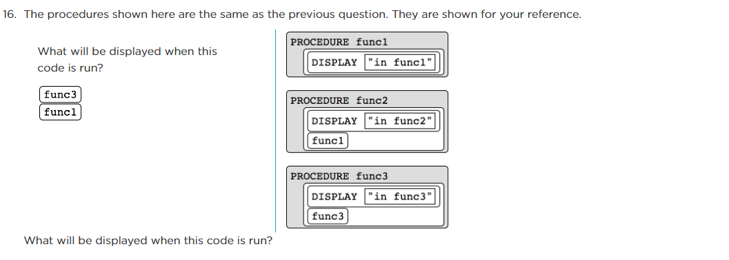 Solved 16. The procedures shown here are the same as the | Chegg.com