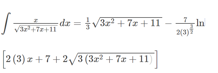 7 2x 3 )= 3 4x 11