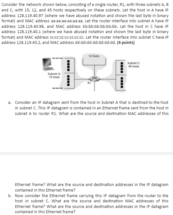 Solved Consider the network shown below, consisting of a | Chegg.com