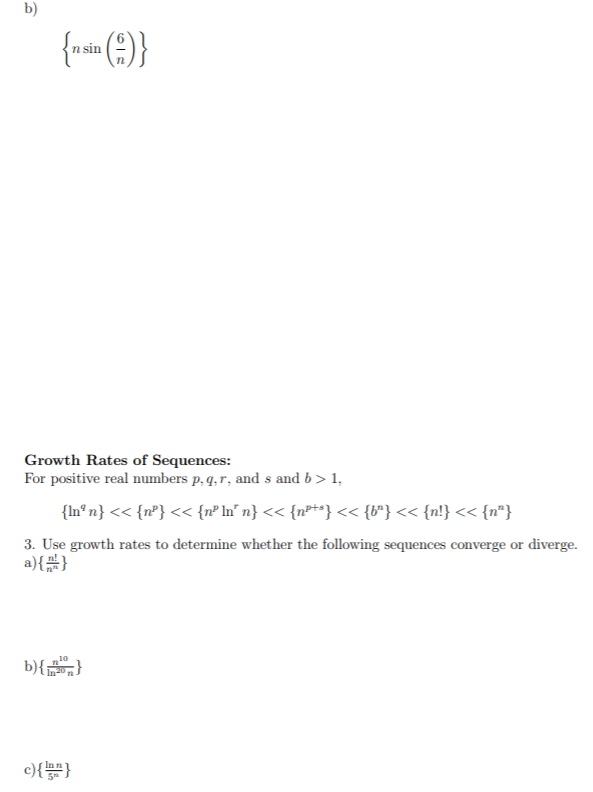 Solved 1. a) Give an example of a monotonic sequence that | Chegg.com