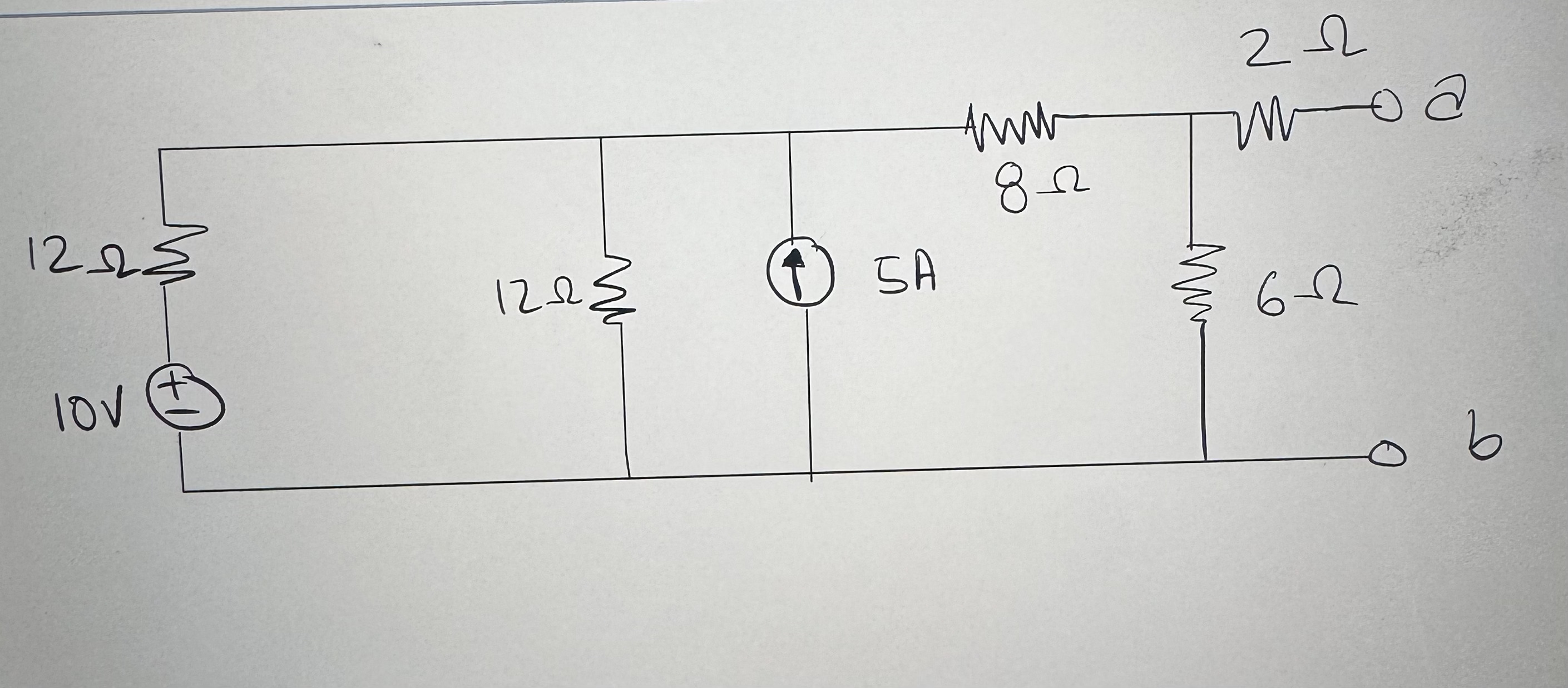 Solved Find Thevenin Equivalent Circuit At Terminals A-b, If | Chegg.com