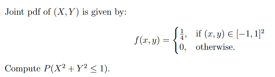 Solved Joint Pdf Of X Y Is Given By F X Y A If Chegg Com