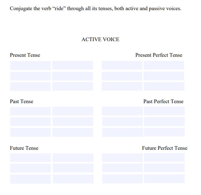 solved-conjugate-the-verb-ride-through-all-its-tenses-chegg