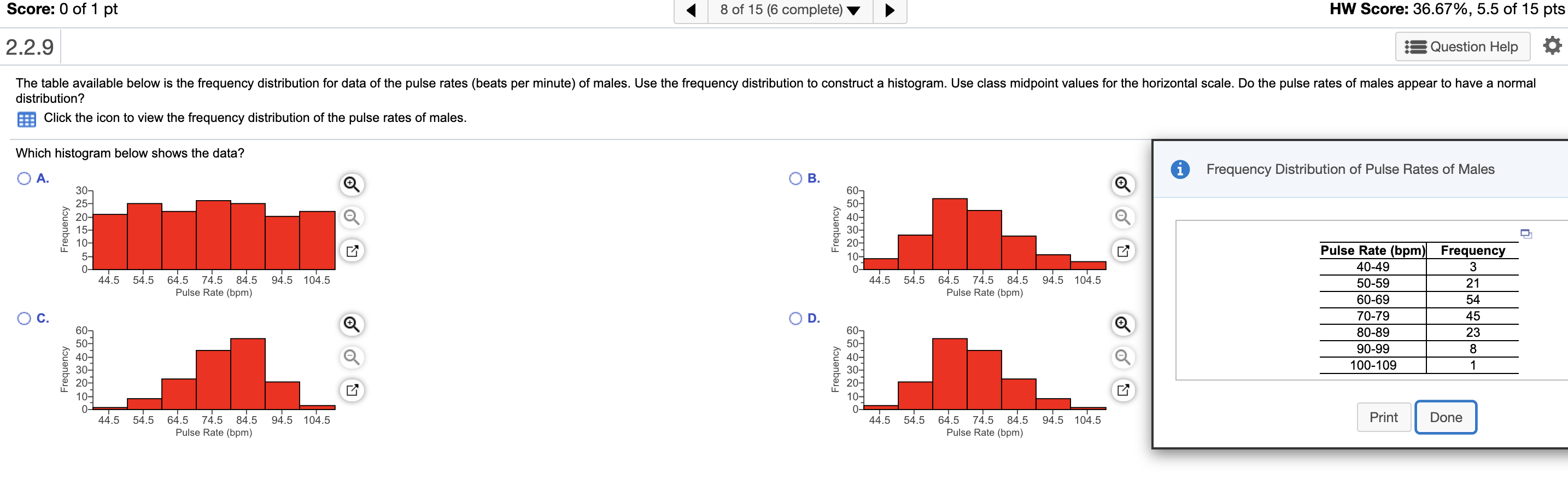 Solved Score 0 Of 1 Pt 3 Of 15 6 Complete 2 1 19 T Use Chegg Com