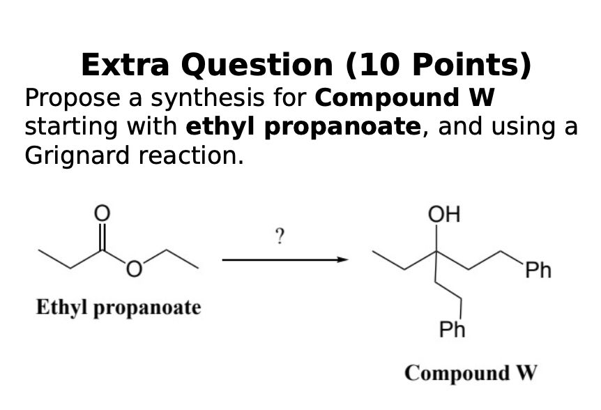 Solved Propose a synthesis for Compound W starting with | Chegg.com