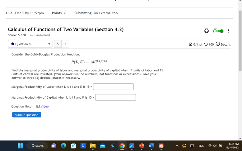 Solved Calculus of Functions of Two Variables (Section 4.2) | Chegg.com